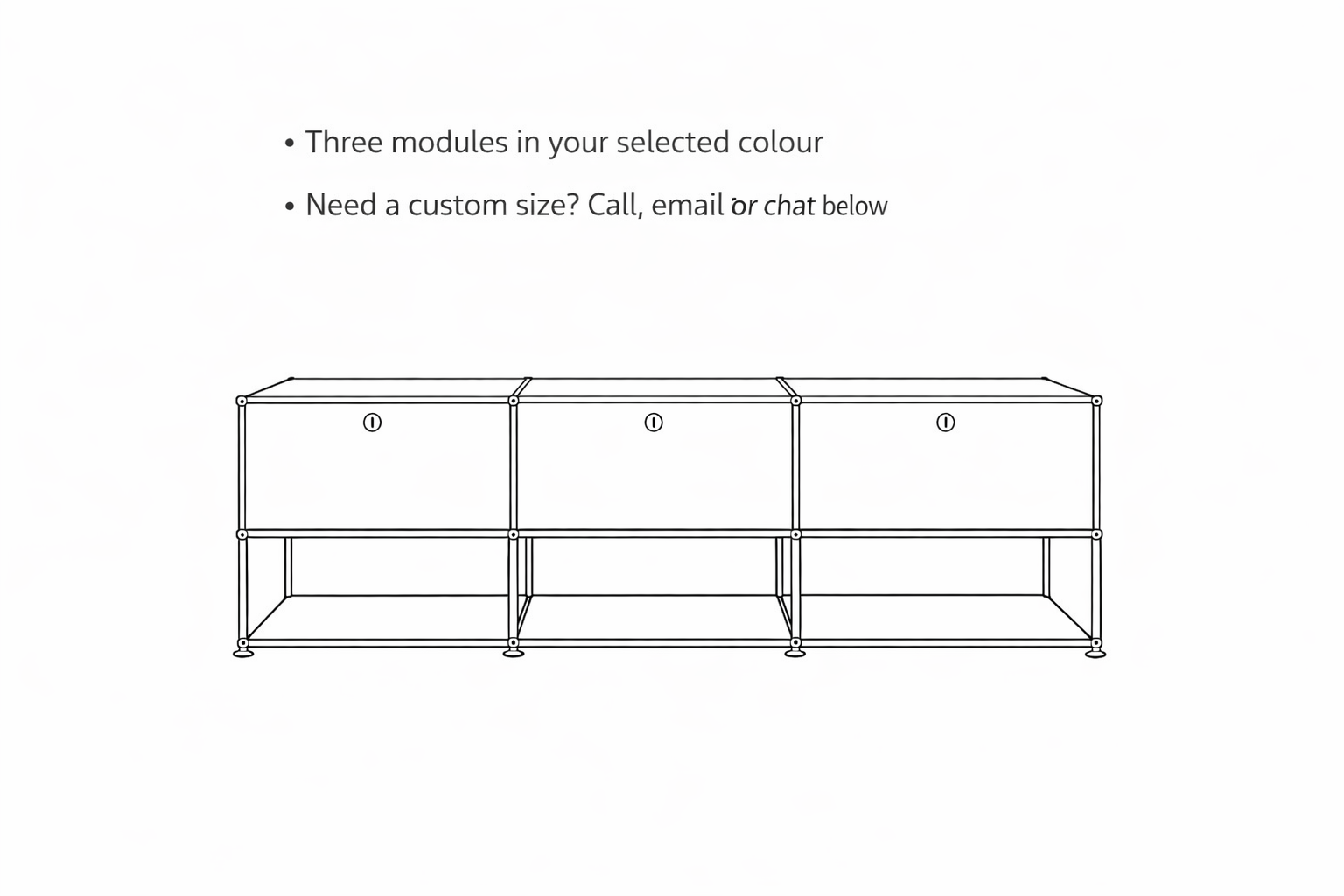 USM Haller Credenza (F2)