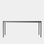 USM Haller table pearl gray white laminate (T59)