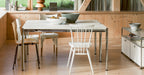 USM Haller table pearl gray white laminate (T59)